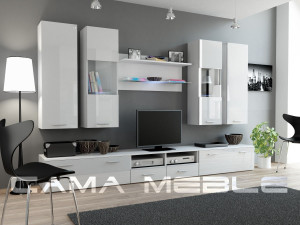 SET LIVING CU LED DREAM 2 ALB DESIGN MODERN CM