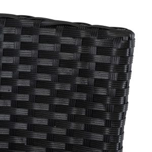 SET MOBILIER GRADINA, ARTIM MEBLE, MASA SI 8 SCAUNE, REALIZAT DIN POLIRATAN, CULOARE NEGRU/BEJ, STIL MODERN - Img 7