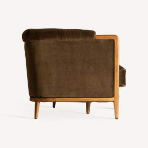 SOFA ELEGANTA VELBURG 228CM, DIN LEMN DE CAUCIUC SI TEXTIL, DESIGN CONTEMPORAN, VICAL HOME - Img 3