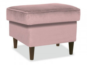 STOC 1 BUC!!! TABURET RON K BLUVEL 52, ROZ ANTIC/WENGE, CU TAPITERIE DIN CATIFEA, STIL MODERN, SIGNAL