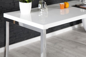 STOC!!! BIROU MODERN, 140X60, DIN MDF LUCIOS, WHITE DESK, ARTIM GROUP COLLECTION - Img 4
