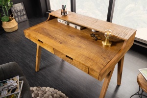 STOC !!! BIROU, MONSOON 120CM, LEMN MASIV DE MANGO, DESIGN RETRO