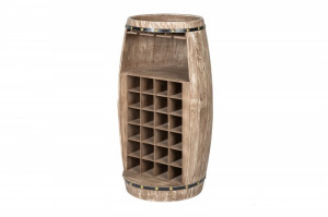 SUPORT STICLE VIN 97CM, BODEGA, DIN LEMN MASIV, STIL RETRO - Img 4