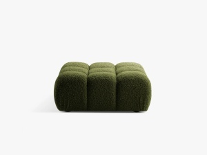 TABURET BELLIS, VERDE, CU TAPITERIE DIN TEXTIL BOUCLE ROLF, MICADONI