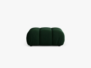 TABURET BELLIS, VERDE SMARALD, CU TAPITERIE DIN CATIFEA BLUVEL, MICADONI
