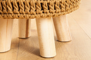 TABURET LEEDS MARO CAFENIU 38679 DESIGN RETRO-SCANDINAV - Img 5