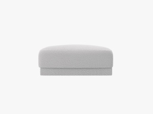 TABURET MILEY, GRI DESCHIS, CU TAPITERIE DIN TEXTIL BOUCLE BALOO, MICADONI