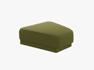 TABURET MILEY, VERDE MASLINIU INCHIS, CU TAPITERIE DIN TEXTIL BOUCLE BALOO, MICADONI
