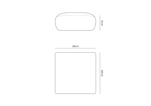 TABURET MOLINO, 100 CM, DIVERSE CULORI SI MATERIALE, DESIGN DEOSEBIT - Img 21