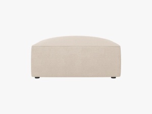 TABURET RUBY, BEJ DESCHIS, CU TAPITERIE DIN TEXTIL STRUCTURAT OTTAWA, MICADONI - Img 2