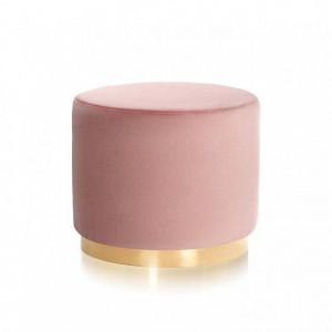 TABURET SISI, ROZ DESCHIS/AURIU, DESIGN MODERN