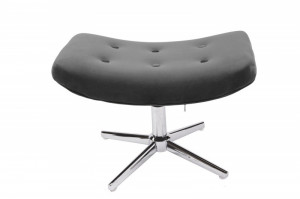 TABURET/SUPORT PICIOARE LOUNGER CATIFEA GRI DESIGN MODERN - Img 3