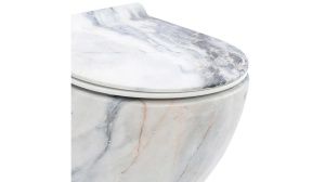 VAS DE TOALETA SUSPENDAT REA CARLOS SLIM GRANIT MAT, EFECT DE GRANIT MAT, DIN CERAMICA, CALITATE SUPERIOARA - Img 5
