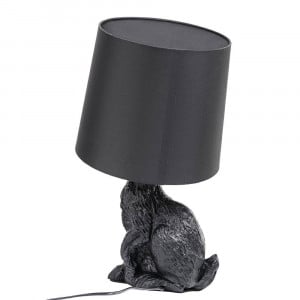VEIOZA RABBIT, NEAGRA, DIN METAL, ALUMINIU SI TEXTIL, STIL MODERN - Img 3
