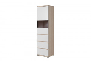 VITRINA LIVING CU LED MILO MWTD50 DESIGN SCANDINAV PSK - Img 1