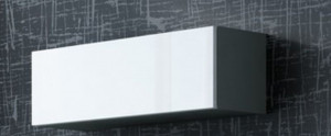 VITRINA LIVING VIGO 90 GRI/ALB DESIGN MODERN CM