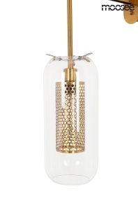 APLICA LANTERN GOLD, CONFECTIONATA DIN OTEL SI STICLA, STIL MODERN - Img 3