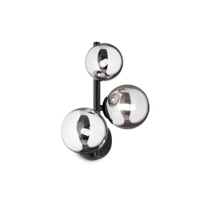 APLICA PERLAGE AP3, FUMURIU, DIN METAL, STIL MODERN - Img 1