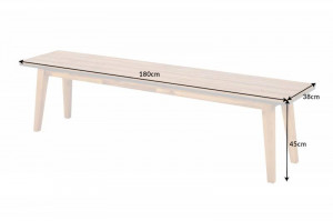 BANCUTA GRADINA, BALI 180CM, COD 40941, DIN LEMN MASIV DE SALCAM - Img 2