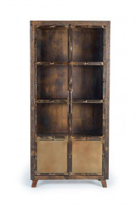 BIBLIOTECA/ORGANIZATOR 190CM, NATUR, LEMN MASIV RECICLAT, GINER Y COLOMER - Img 2