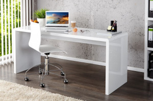 BIROU ALB 140CM, FAST TRADE, DIN MDF DE CALITATE, DESIGN MODERN, ARTIM GROUP - Img 2