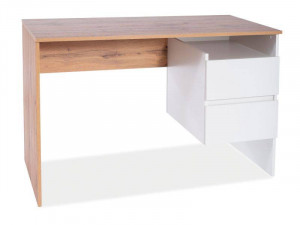 BIROU ALB MAT/STEJAR WOTAN, DIN PLACI LAMINATE, B-004, STIL MODERN, SIGNAL