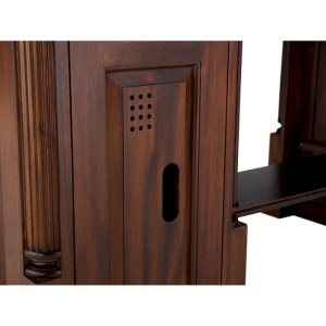 BIROU DE LUX CAMBRIDGE 120CM, DIN LEMN MASIV, CULOARE MARO, ARTIM SELECTION - Img 6