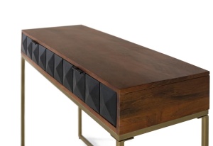 BIROU ELEGANT 130CM, 1981, LEMN DE MANGO SI METAL, ARTIM GROUP SELECTION - Img 2