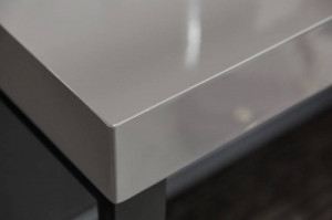 BIROU MODERN, DESK 120X40CM, COD 40863, DIN METAL SI MDF GRI - Img 4