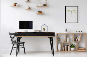 BIROU MODERN, LOFT DESK 190303 DIN METAL SI MDF, ACCENTE SCANDINAVE, TUI - Img 2