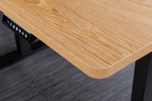 BIROU REGLABIL PE INALTIME, OFFICE 120CM, BLAT MDF DE STEJAR SI PICIOARE METAL, ARTIM GROUP SELECTION - Img 2