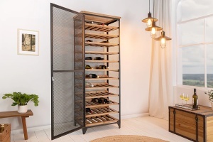 BUFET, BODEGA 185CM, LEMN DE BRAD CU CADRUL DE METAL, ARTIM GROUP SELECTION - Img 8
