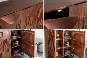 BUFET, DUNE, 120CM, 3D, LEMN DE SALCAM NUC MARO INCHIS, ARTIM GROUP SELECTION - Img 2