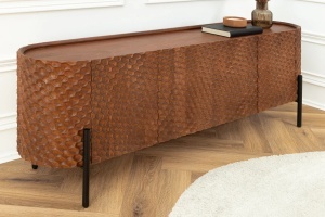 BUFET LIVING, ADLON 180CM, LEMN DE MANGO SI SUPORT METAL, MODEL 3D, CULOARE MARO, ARTIM GROUP SELECTION - Img 7