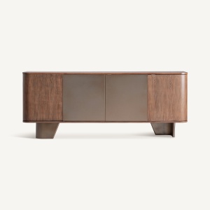 BUFET LIVING BOURNEL 200CM, REALIZAT DIN METAL, FURNIR, STIL CONTEMPORAN, FINISAJ MARO, VICAL HOME