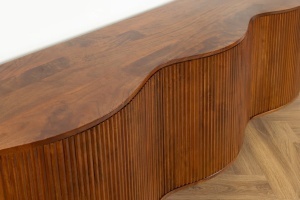 BUFET LIVING, GRANDEUR 180CM, LEMN DE MANGO SI SUPORT DIN METAL, MODEL 3D, CULOARE MARO, ARTIM GROUP SELECTION - Img 8