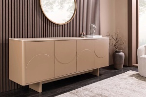 BUFET SAVOY 180CM, 3D, REALIZAT DIN MDF SI PLACA CERAMICA, CULOARE CREM, ARTIM GROUP SELECTION - Img 7