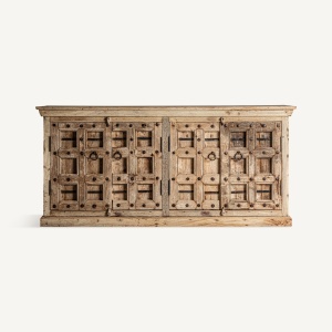 BUFET SIRIGERE 220CM, DIN LEMN DE MANGO SI METAL, DESIGN ETNIC, VICAL HOME - Img 4