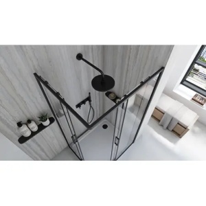 CABINA DE DUS PUNTO, NEAGRA, 80X100, CU CADITA SAVOY NEAGRA, CALITATE SUPERIOARA - Img 5