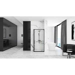 CABINA DE DUS SPACE IN 90X90, CU CADITA SAVOY NEAGRA, CALITATE SUPERIOARA - Img 2