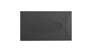 CADITA DE DUS REA MAGNUM, 120x80 CM, NEGRU, DIN COMPOZIT, CALITATE SUPERIOARA - Img 1