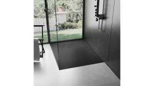 CADITA DE DUS REA MAGNUM, 90x90 CM, NEGRU, DIN COMPOZIT, CALITATE SUPERIOARA - Img 3
