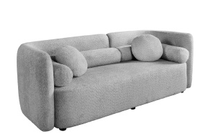 CANAPEA, ART DECO, 200CM, 3 LOCURI, MATERIAL BOUCLE GRI, ARTIM GROUP SELECTION - Img 6
