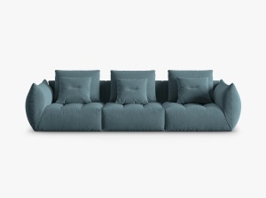 CANAPEA BLOOM, 4 LOCURI, 332 CM, DIVERSE CULORI SI MATERIALE, DESIGN DEOSEBIT - Img 9