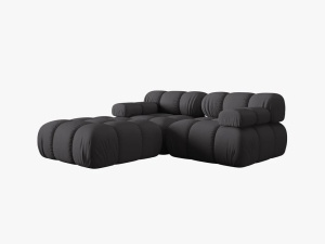 CANAPEA/COLTAR MODULAR BELLIS, 3 LOCURI, 188 CM, ESPRESSO 15, TAPITERIE DIN CATIFEA 3D, DESIGN DEOSEBIT - Img 6