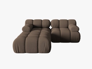 CANAPEA/COLTAR MODULAR BELLIS, 3 LOCURI, 188 CM, MARO 40, TAPITERIE DIN CATIFEA 3D, DESIGN DEOSEBIT
