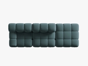 CANAPEA/COLTAR MODULAR BELLIS DREAPTA, 3 LOCURI, 282 CM, VERDE PETROL 87, TAPITERIE DIN CATIFEA, DESIGN DEOSEBIT - Img 4