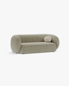 CANAPEA CU 2 LOCURI KATE, MELANJ VERDE MUSCHI, 183X99 CM, TAPITAT CU TAPITERIE DIN TEXTIL STRUCTURAT PUENTE, MICADONI