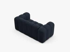 CANAPEA CU 2 LOCURI LUPIN 170, ALBASTRU MARIN, CU TAPITERIE DIN TEXTIL CHENILLE EDEN, MICADONI - Img 3