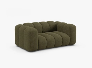 CANAPEA CU 2 LOCURI LUPIN 170, VERDE, CU TAPITERIE DIN TEXTIL CHENILLE EDEN, MICADONI - Img 2